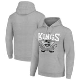 Los Angeles Kings Starter Team Logo Graphic Fleece Tri-Blend Pullover Hoodie - Heather Gray - NHL