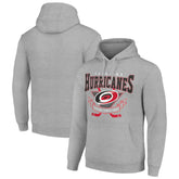 Carolina Hurricanes Starter Team Logo Graphic Fleece Tri-Blend Pullover Hoodie - Heather Gray - NHL