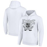 Los Angeles Kings Starter Team Logo Graphic Fleece Tri-Blend Pullover Hoodie - White - NHL