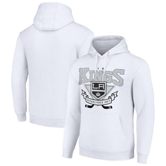 Los Angeles Kings Starter Team Logo Graphic Fleece Tri-Blend Pullover Hoodie - White - NHL