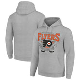 Philadelphia Flyers Starter Team Logo Graphic Fleece Tri-Blend Pullover Hoodie - Heather Gray - NHL