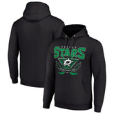 Dallas Stars Starter Team Logo Graphic Fleece Tri-Blend Pullover Hoodie - Black - NHL