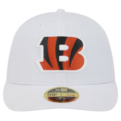 Cincinnati Bengals New Era Omaha Low Profile 59FIFTY Fitted Hat White | NFL