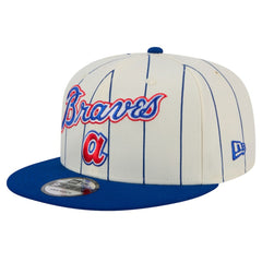 Atlanta Braves New Era Jersey Pinstripe 9FIFTY Snapback Hat - MLB