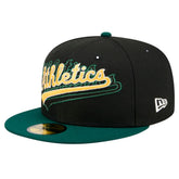 Athletics New Era Shadow Stitch 59FIFTY Fitted Hat - MLB