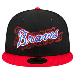 Atlanta Braves New Era Shadow Stitch 59FIFTY Fitted Hat - MLB