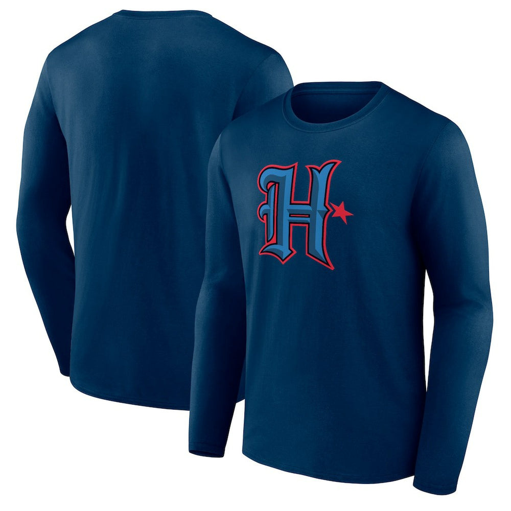 Houston Texans Secondary Logo Long Sleeve T-Shirt Navy | NFL