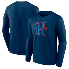 Houston Texans Secondary Logo Long Sleeve T-Shirt Navy | NFL