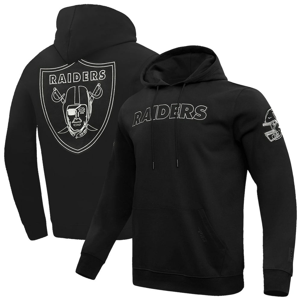 Las Vegas Raiders Pro Standard Classic Chenille Pullover Hoodie Black | NFL