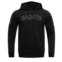 New Orleans Saints Pro Standard Classic Chenille Pullover Hoodie Black | NFL