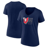 Cleveland Guardians Women's Two One Six V-Neck T-Shirt - MLB