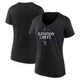 Colorado Rockies Women's Elevation V-Neck T-Shirt - MLB