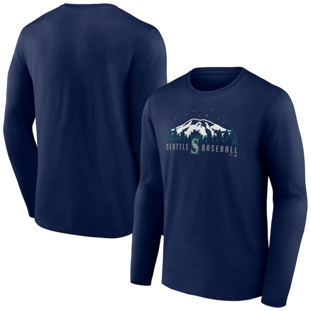 Seattle Mariners Mountains Long Sleeve T-Shirt - MLB