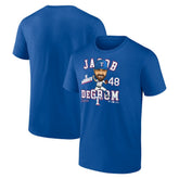 Jacob deGrom Texas Rangers Caricature T-Shirt - MLB