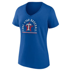 Texas Rangers Women's Lone Star Baseball V-Neck T-Shirt - MLB