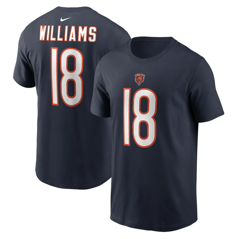 Caleb Williams Chicago Bears Youth Fuse Name & Number T-Shirt Navy | Nike for Sale