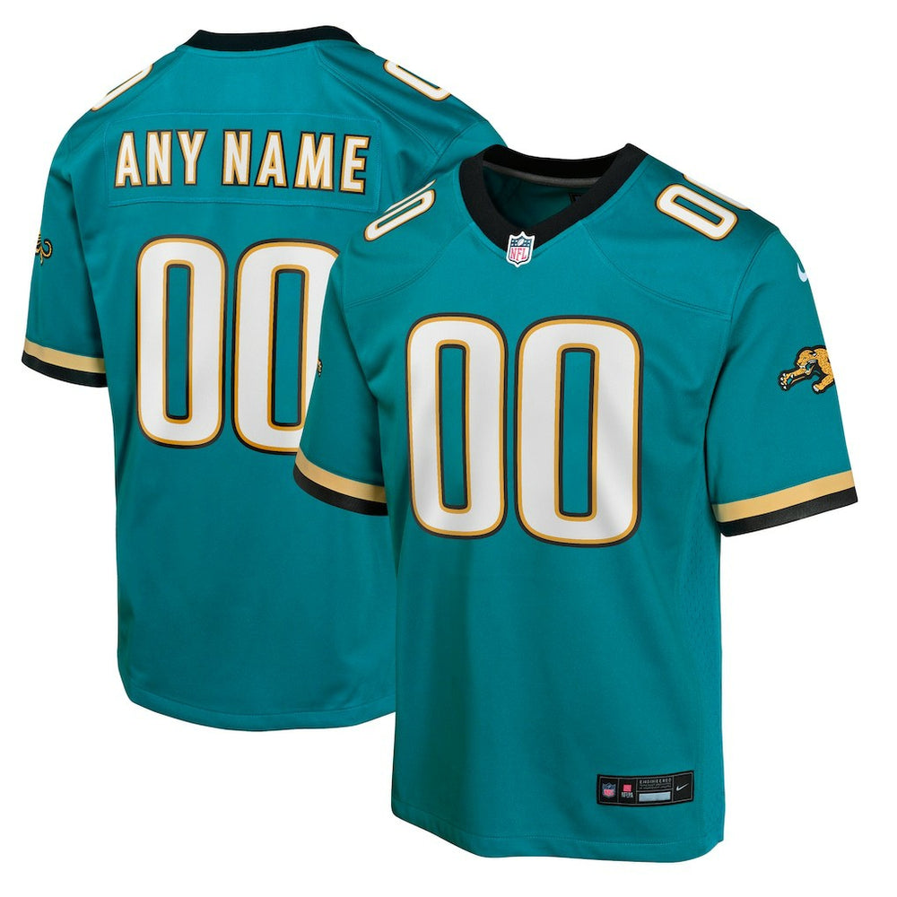 Jacksonville Jaguars Youth Prowler Throwback Custom Game Jersey Teal | Nike for Sale