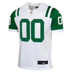 New York Jets Youth Classic Alternate Custom Replica Jersey White | Nike for Sale