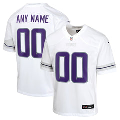 Minnesota Vikings Youth Alternate Custom Game Jersey White | Nike for Sale