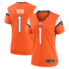 Denver Broncos Women's #1 Mom Game Jersey Orange | Nike for Sale
