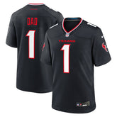 Houston Texans #1 Dad Game Jersey Navy | Nike for Sale