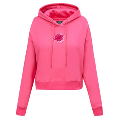 Miami Dolphins Pro Standard Women's Triple Pink Cropped Fleece Pullover Hoodie Pink | NFL