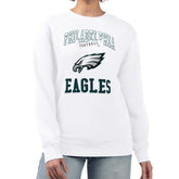 Philadelphia Eagles G-III 4Her by Carl Banks Women's Team Logo Graphic Tri-Blend Pullover Sweatshirt White | NFL