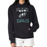 Philadelphia Eagles G-III 4Her by Carl Banks Women's Team Logo Graphic Fleece Tri-Blend Pullover Hoodie Black | NFL