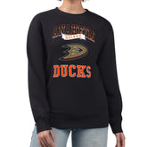 Anaheim Ducks G-III 4Her by Carl Banks Women's Team Logo Tri-Blend Fleece Pullover Sweatshirt - Black - NHL