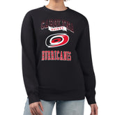 Carolina Hurricanes G-III 4Her by Carl Banks Women's Team Logo Tri-Blend Fleece Pullover Sweatshirt - Black - NHL