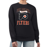 Philadelphia Flyers G-III 4Her by Carl Banks Women's Team Logo Tri-Blend Fleece Pullover Sweatshirt - Black - NHL