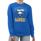 Buffalo Sabres G-III 4Her by Carl Banks Women's Team Logo Tri-Blend Fleece Pullover Sweatshirt - Royal - NHL