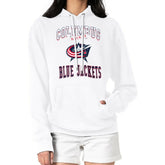 Columbus Blue Jackets G-III 4Her by Carl Banks Women's Team Logo Tri-Blend Fleece Pullover Hoodie - White - NHL