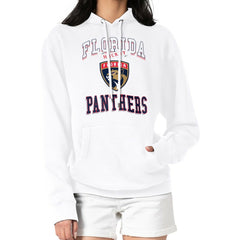 Florida Panthers G-III 4Her by Carl Banks Women's Team Logo Tri-Blend Fleece Pullover Hoodie - White - NHL