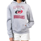 Carolina Hurricanes G-III 4Her by Carl Banks Women's Team Logo Tri-Blend Fleece Pullover Hoodie - Heather Gray - NHL