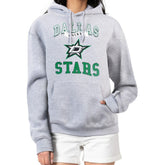 Dallas Stars G-III 4Her by Carl Banks Women's Team Logo Tri-Blend Fleece Pullover Hoodie - Heather Gray - NHL