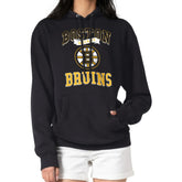 Boston Bruins G-III 4Her by Carl Banks Women's Team Logo Tri-Blend Fleece Pullover Hoodie - Black - NHL