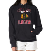 Chicago Blackhawks G-III 4Her by Carl Banks Women's Team Logo Tri-Blend Fleece Pullover Hoodie - Black - NHL