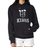 Los Angeles Kings G-III 4Her by Carl Banks Women's Team Logo Tri-Blend Fleece Pullover Hoodie - Black - NHL