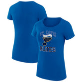 St. Louis Blues G-III 4Her by Carl Banks Women's Super-Slim Fit Lightweight Team Logo Graphic T-Shirt - Blue - NHL