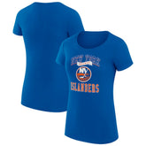 New York Islanders G-III 4Her by Carl Banks Women's Super-Slim Fit Lightweight Team Logo Graphic T-Shirt - Royal - NHL
