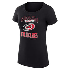 Carolina Hurricanes G-III 4Her by Carl Banks Women's Super-Slim Fit Lightweight Team Logo Graphic T-Shirt - Black - NHL