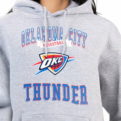 Oklahoma City Thunder G-III 4Her by Carl Banks Women's Graphic Fleece Pullover Hoodie Heather Gray - NBA
