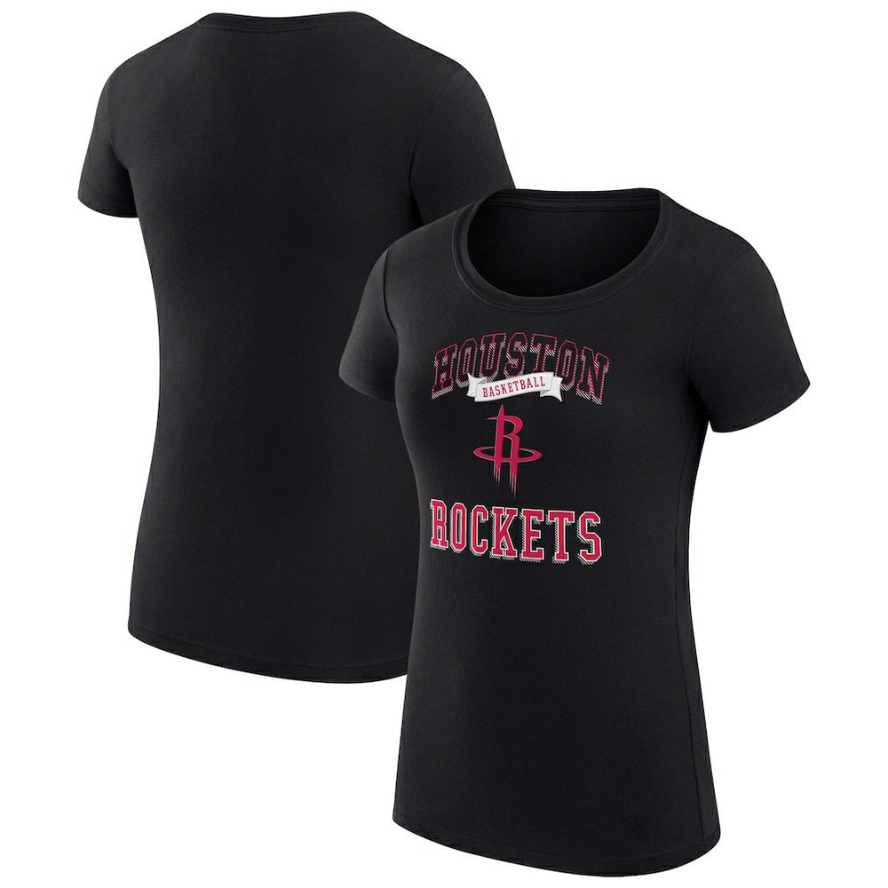 Houston Rockets G-III 4Her by Carl Banks Women's Super-Slim Fit Lightweight Team Logo T-Shirt Black - NBA