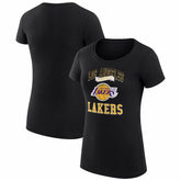 Los Angeles Lakers G-III 4Her by Carl Banks Women's Super-Slim Fit Lightweight Team Logo T-Shirt Black - NBA