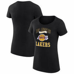Los Angeles Lakers G-III 4Her by Carl Banks Women's Super-Slim Fit Lightweight Team Logo T-Shirt Black - NBA