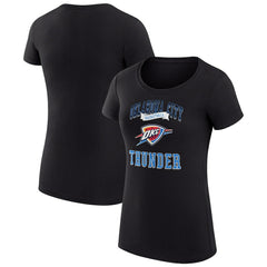 Oklahoma City Thunder G-III 4Her by Carl Banks Women's Super-Slim Fit Lightweight Team Logo T-Shirt Black - NBA