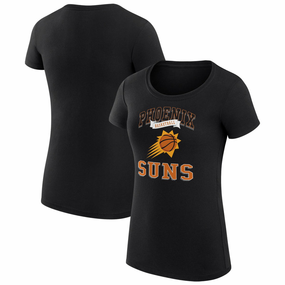Phoenix Suns G-III 4Her by Carl Banks Women's Super-Slim Fit Lightweight Team Logo T-Shirt Black - NBA