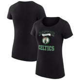 Boston Celtics G-III 4Her by Carl Banks Women's Super-Slim Fit Lightweight Team Logo T-Shirt Black - NBA