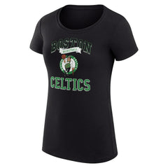 Boston Celtics G-III 4Her by Carl Banks Women's Super-Slim Fit Lightweight Team Logo T-Shirt Black - NBA